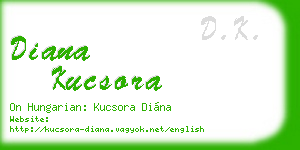 diana kucsora business card